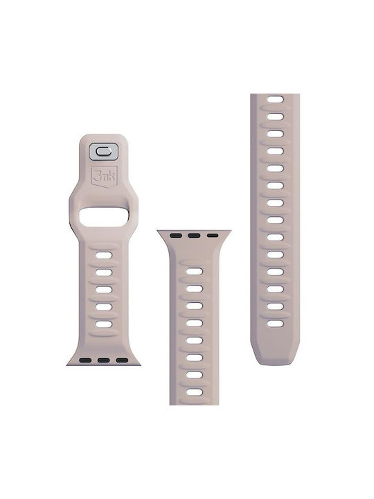 3MK Armband Silikon mit Pin Rosa (Apple Watch 44/45/46mm/Ultra 49mm)
