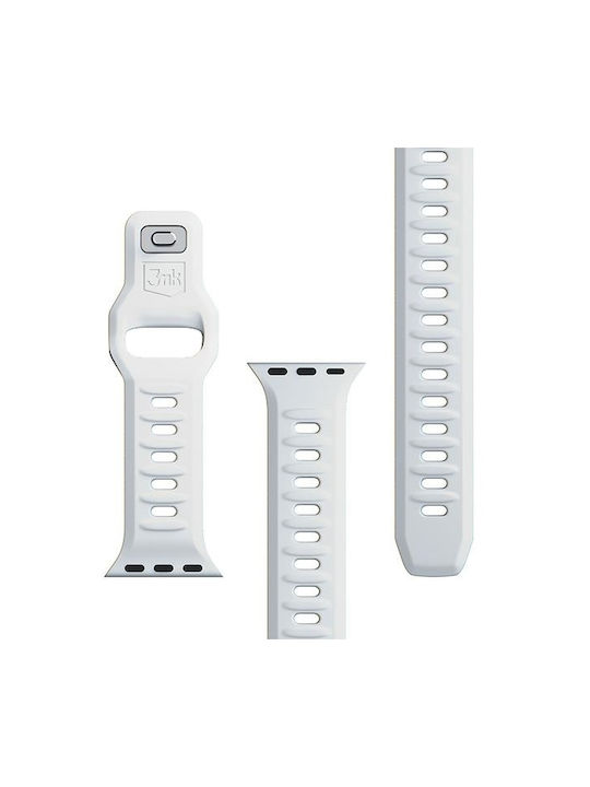 3MK Armband Silikon mit Pin Weiß (Apple Watch 38/40/41/42mm)