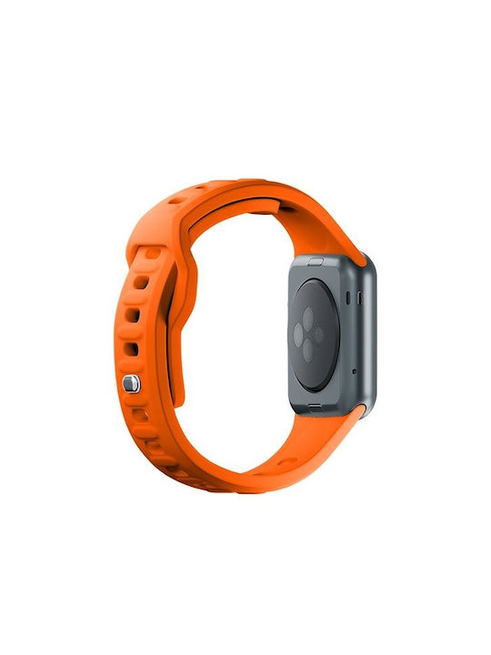 3MK Curea Silicon cu Pin Portocaliu (Apple Watch 38/40/41/42mm)