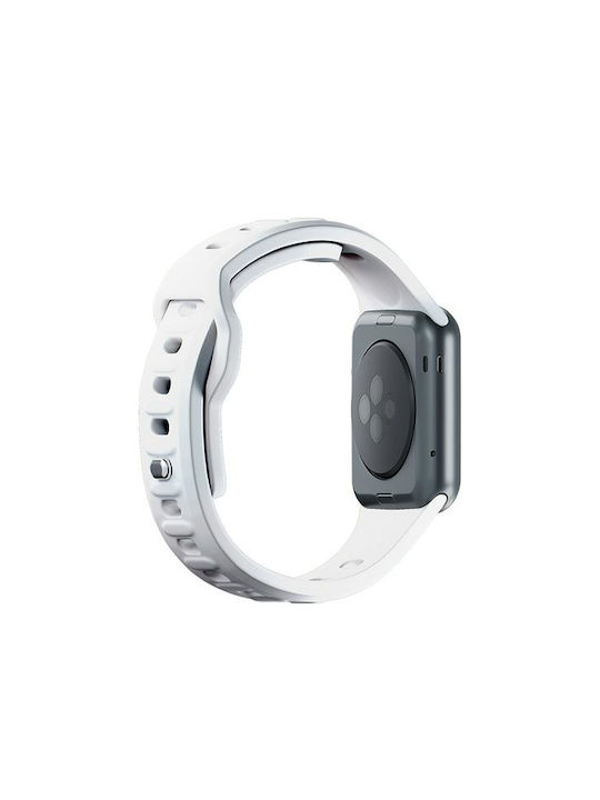 3MK Armband Silikon mit Pin Weiß (Apple Watch 38/40/41/42mm)