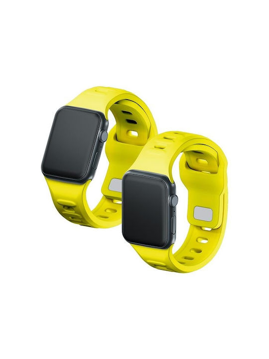 3MK Strap Silicone with Pin Yellow (Apple Watch 38/40/41/42mm)