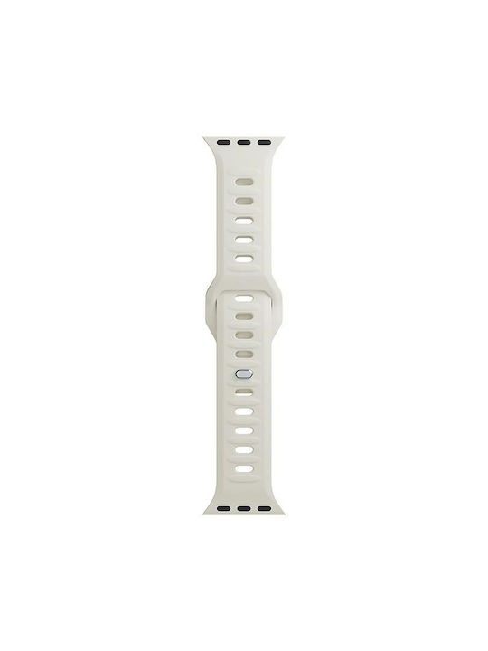 3MK Strap Silicone with Pin Beige (Apple Watch 44/45/46mm/Ultra 49mm)