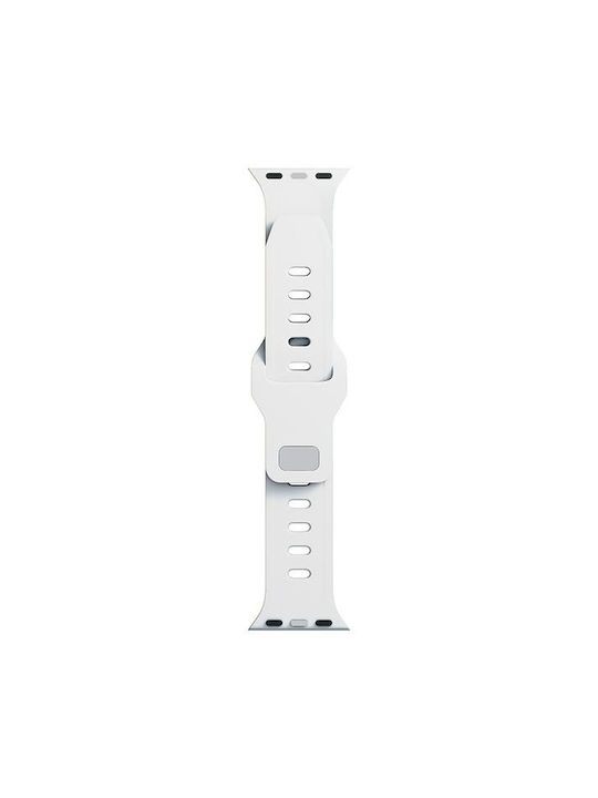 3MK Armband Silikon mit Pin Weiß (Apple Watch 38/40/41/42mm)