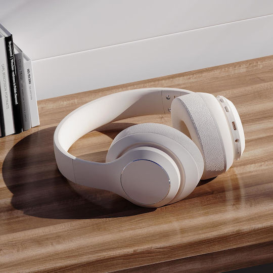 Nubi BH15 Безжични / Жични On Ear Слушалки с 36 часа Работа Бели