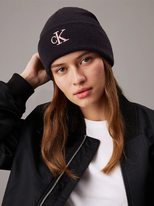 Beanie Ανδρικός Σκούφος Πλεκτός σε Μαύρο χρώμα