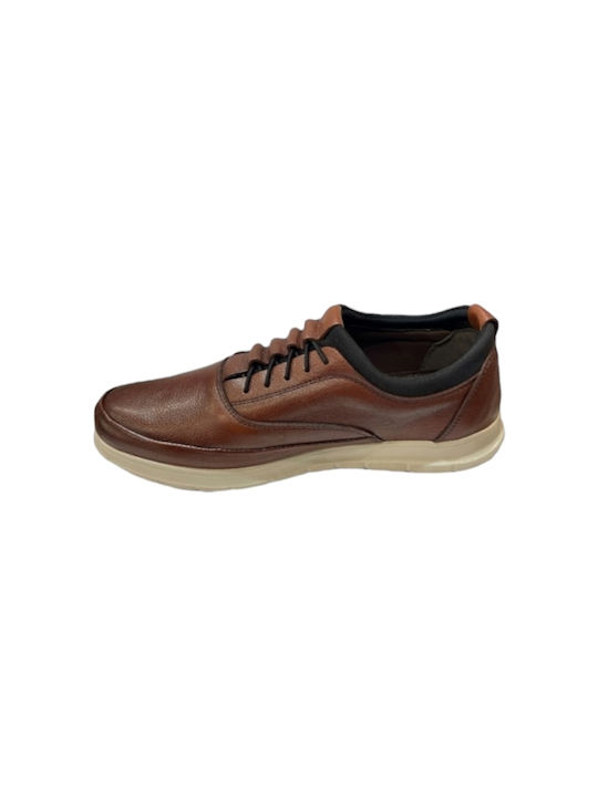 Next Step Shoes Men's Leather Casual Shoes Brown