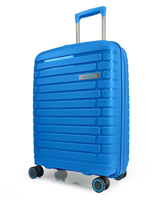 Bg Berlin Expandable Βαλίτσα Ταξιδίου Καμπίνας Σκληρή Soda Blue με 4 Ρόδες Ύψους 54εκ.