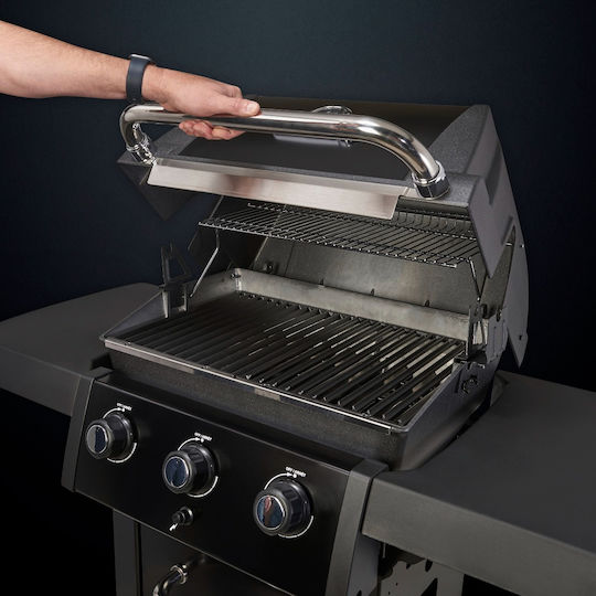 Broil King Royal 320 Shadow Grătar pe gaz Din fontă Grătar 56bucx38buccm cu 3 buc 8.8kW