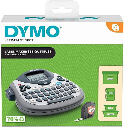 Dymo Letratag Lt-100t Ετικετογράφος Χειρός σε Γκρι Χρώμα