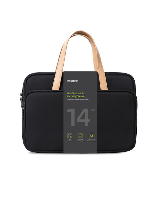 Innostyle Αδιάβροχη Τσάντα για Laptop 14" σε Μαύρο χρώμα S116BLK-14