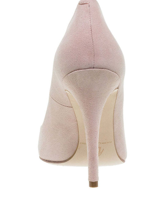 Mourtzi Suede Pointed Toe Stiletto Light Nude High Heels