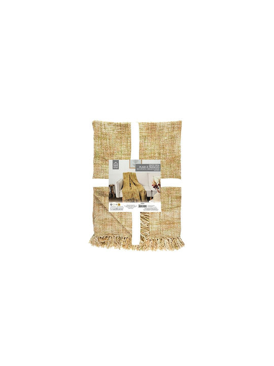 The Home Deco Factory Ριχτάρι Πολυθρόνας Πλεκτό 150x120εκ. Κίτρινο