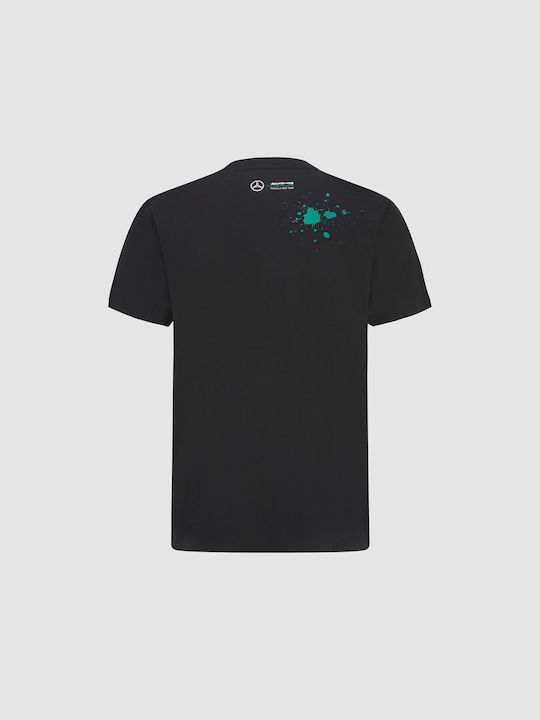 Mercedes-AMG Petronas F1 Mercedes-amg Petronas Lewis Hamilton #44 Sports T-shirt Μαύρο Βαμβακερό