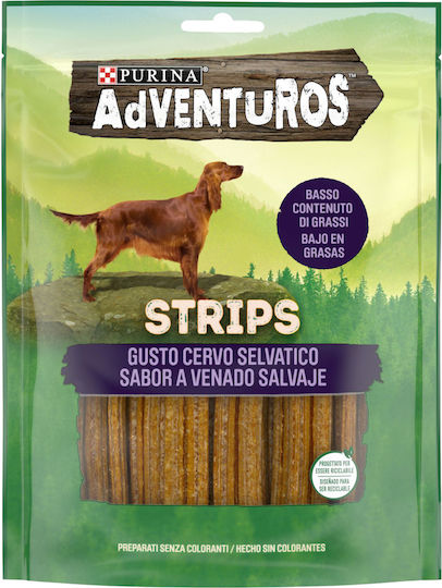 Adventuros Adventuros Strips with Deer με Ελάφι Dog Stick Treats with Deer 90gr