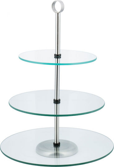KING Hoff Sticlă Etajeră Transparentă Ø20cm 1buc