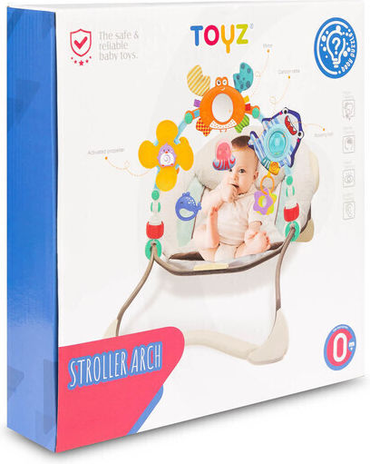 Toyz Bar Light Toy for Crib and Stroller with Mirror / Rotating Meadow Stroller for 0++ Months TOYZ-9110