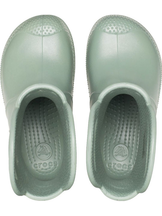 Kids Wellies Handle Green