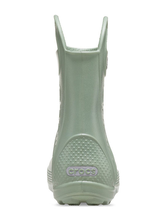 Kids Wellies Handle Green
