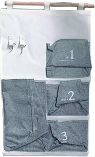 AGC Fabric Hanging Storage Case for Underwear in White Color 35x58cm 1pcs