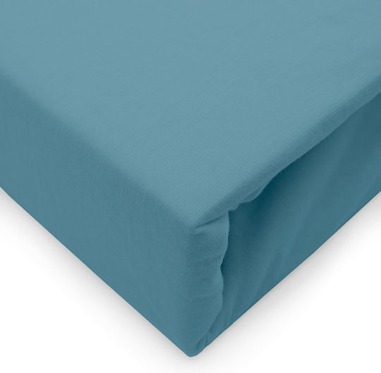Darymex Doppeltes Bettlaken mit Gummibettlaken 140x200+30cm Blau