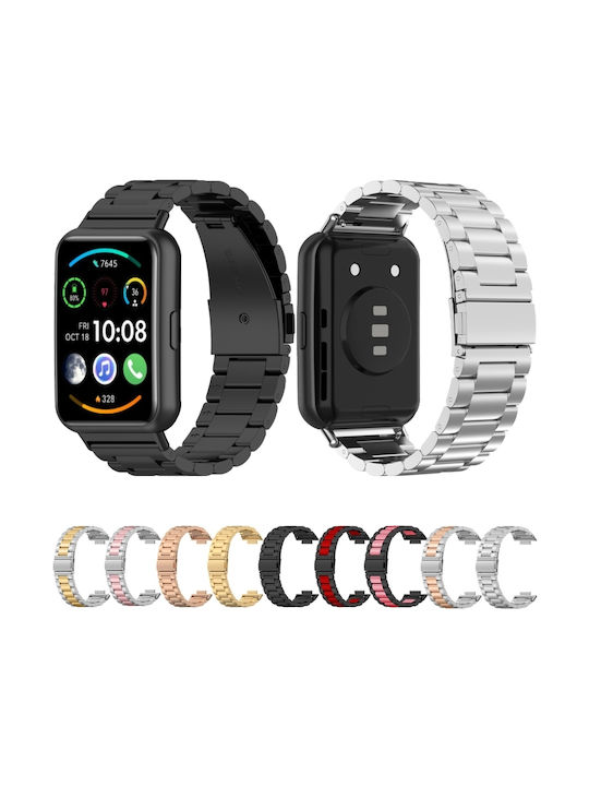 Curea Oțel inoxidabil Negru (Ceas Huawei Fit 3)