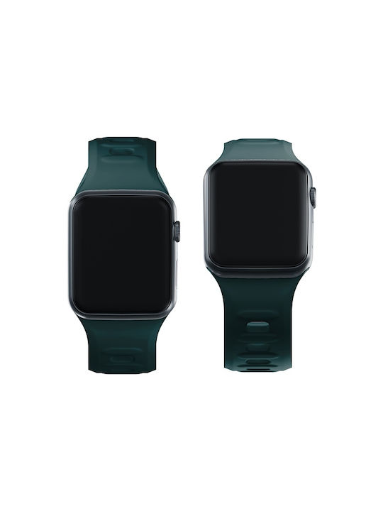 3MK Λουράκι Σιλικόνης με Pin Πράσινο (Apple Watch 44/45/46mm/Ultra 49mm)