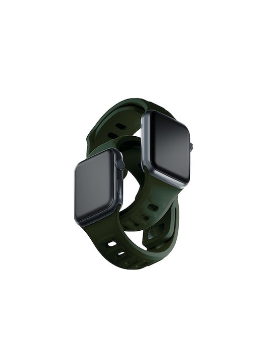 3MK Armband Silikon mit Pin Grün (Apple Watch 44/45/46mm/Ultra 49mm)