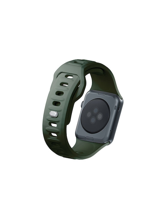 3MK Armband Silikon mit Pin Grün (Apple Watch 44/45/46mm/Ultra 49mm)