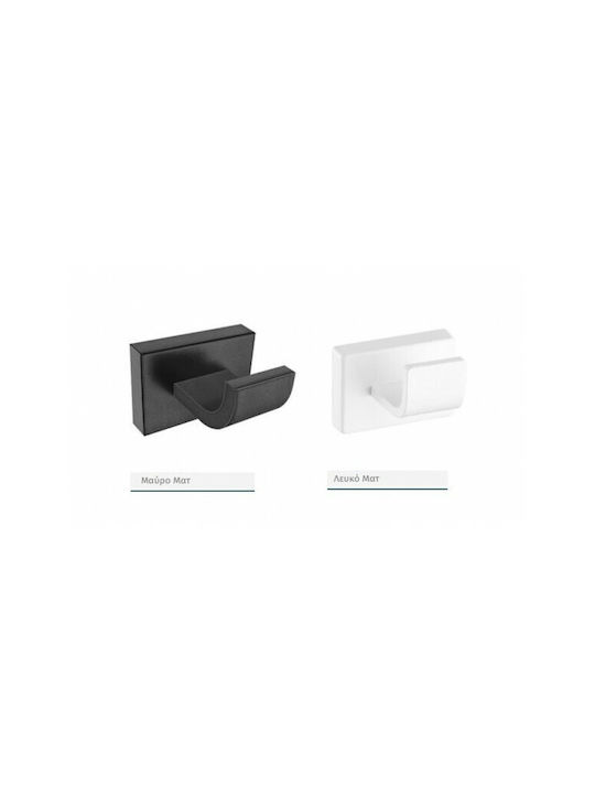 Sanco Aegean Single Wall-Mounted Bathroom Rail Silver 26909-A3