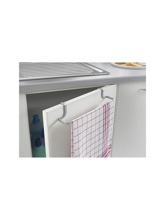 Metaltex Single Wall-Mounted Bathroom Rail ​30x8cm Silver
