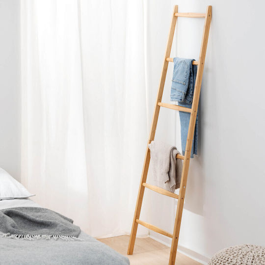 Navaris Scară de Baie cu 6 Locuri De Podea ​56x170cm Maro
