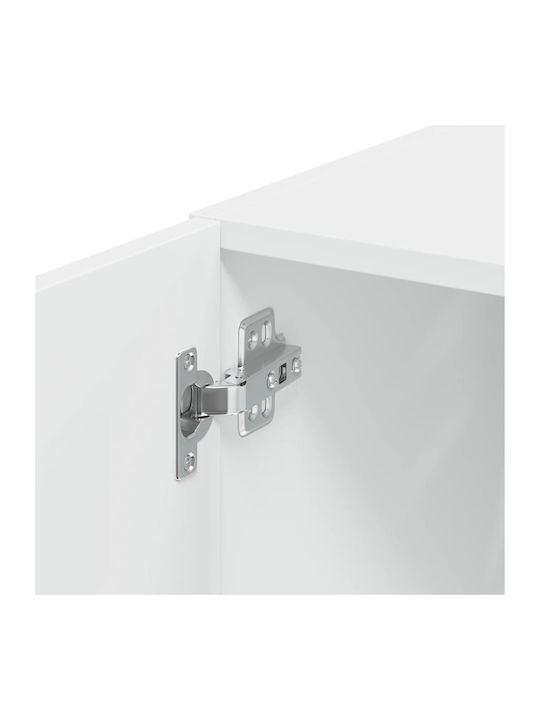 Wall Living Room Cabinet from Particle Board White 40x42.5x40cm