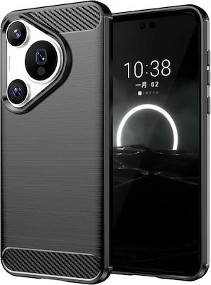 Techsuit Carbon Silicone Huawei Pura 70 Pro Black