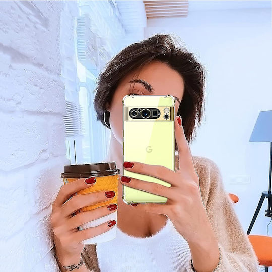Techsuit Shockproof Clear Umschlag Rückseite Silikon Transparent (Google Pixel 8 Pro)