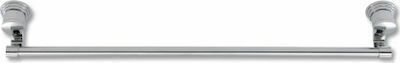 Import Hellas Single Wall-Mounted Bathroom Rail Silver