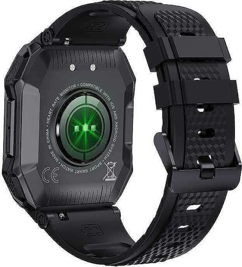 Nubi K55 Smartwatch 46mm Cu Pulsometru Negru Large