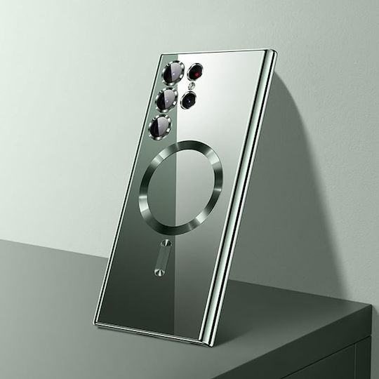 Techsuit Umschlag Rückseite Silikon Lila (Galaxy S23 Ultra)
