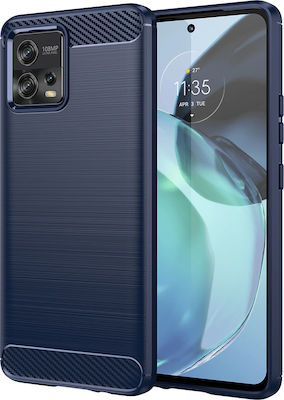 Techsuit Carbon Back Cover Σιλικόνης Μπλε (Moto G72)