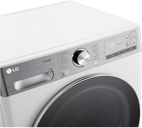 LG Πλυντήριο Ρούχων 13kg με Τεχνολογία Ατμού 1400 Στροφών AI DD F4WR913P3WA