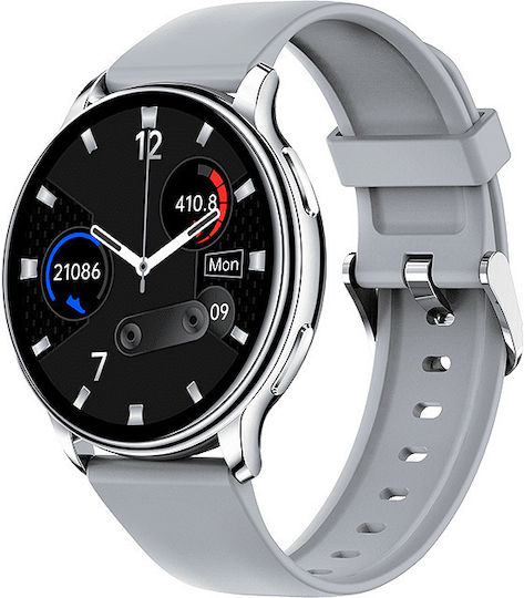 Nubi KM10 Smartwatch με Παλμογράφο (Γκρι)