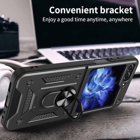 Techsuit Camshield Back Cover Πλαστικό / Σιλικόνης Μαύρο (Samsung Galaxy Z Flip6)