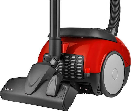 Sencor SVC 45RD Ηλεκτρική Σκούπα 1400W με Σακούλα 1.5lt Κόκκινη