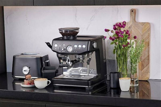 Sage The Barista Express Impress Automatic Espresso Machine 1850W Pressure 15bar with Grinder Black Stainless Steel