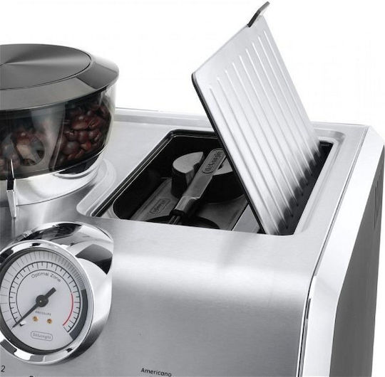 De'Longhi La Specialista Αυτόματη Μηχανή Espresso 1550W Πίεσης 15bar με Μύλο Άλεσης Λευκή EC9155.W