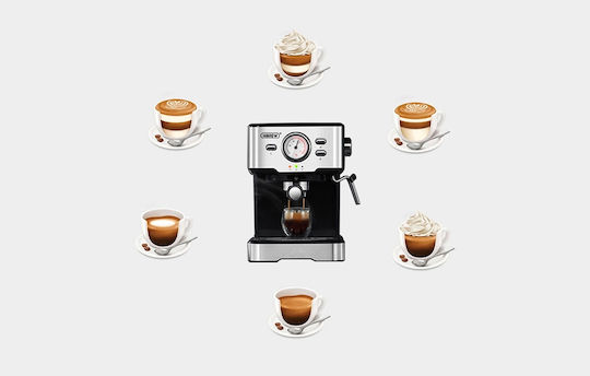 Hibrew H5 Μηχανή Espresso 1050W Πίεσης 20bar Ασημί