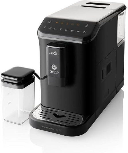 ETA Nero Crema Αυτόματη Μηχανή Espresso 1350W Πίεσης 20bar για Cappuccino με Μύλο Άλεσης Μαύρη 8180 90000