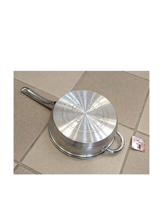 KING Hoff KING Hoff Cookware Set Stainless Steel Silver with Non-stick Interior Coating 6 Pieces