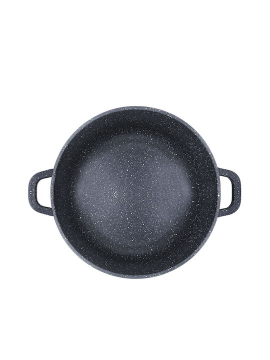 KING Hoff KING Hoff Aluminum Pots Set with Marble Interior Coating and Stone Finish 3 Pieces