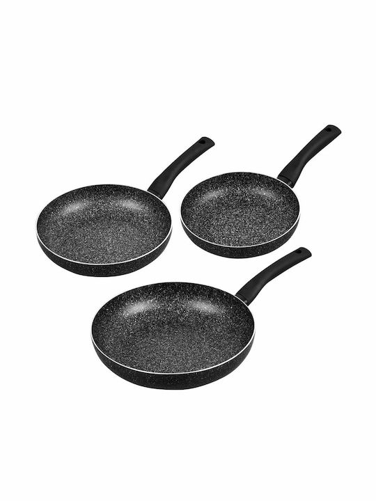 KING Hoff KING Hoff Aluminum Marble Pots & Pans Set with Non-stick Interior Coating 3 Pieces