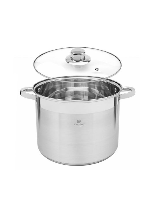 KING Hoff Pots Set of Stainless Steel with No Coating Inox 6pcs